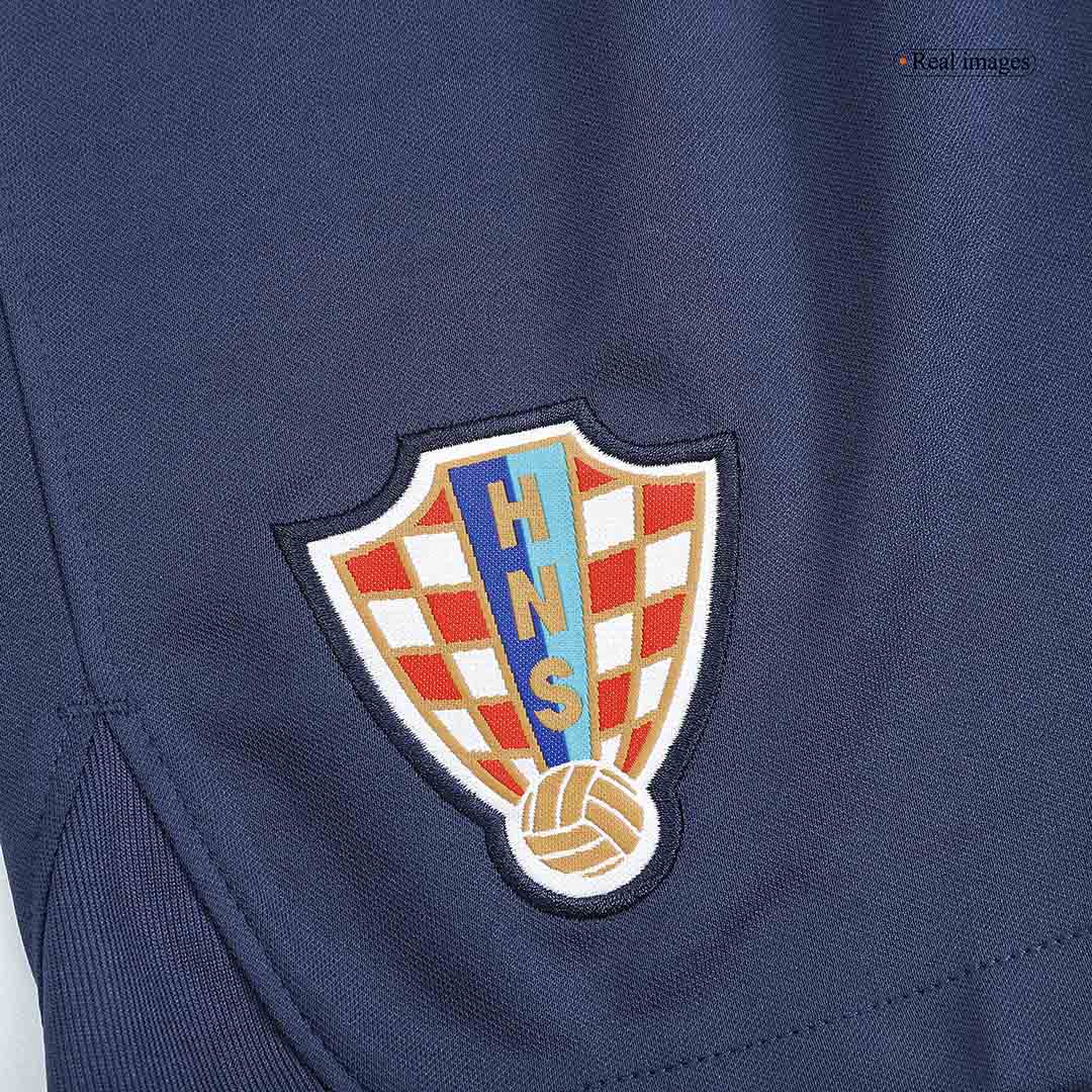 Croatia Away Soccer Shorts 2022 - soccerdeal