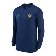 France Home Long Sleeve Soccer Jersey 2022 - soccerdealshop