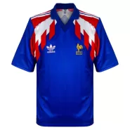Retro 1990 France Home Soccer Jersey - soccerdeal