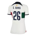 Women's G.RAMOS #26 Portugal Away Soccer Jersey 2022 - soccerdealshop
