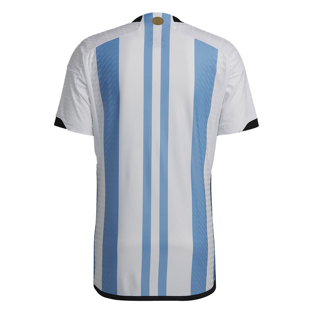 Authentic Argentina 3 Stars Home Soccer Jersey 2022 - soccerdeal
