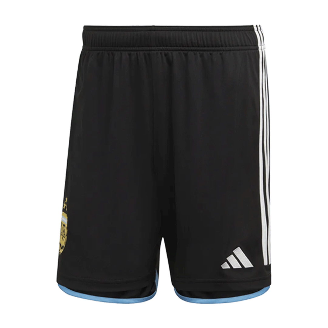 Argentina 3 Stars Home Soccer Jersey Kit(Jersey+Shorts) 2022 - soccerdeal