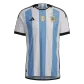 Authentic Argentina 3 Stars Home Soccer Jersey 2022 - soccerdealshop