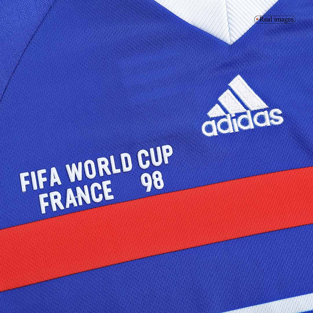 Retro 1998 France Home Long Sleeve Soccer Jersey - soccerdeal