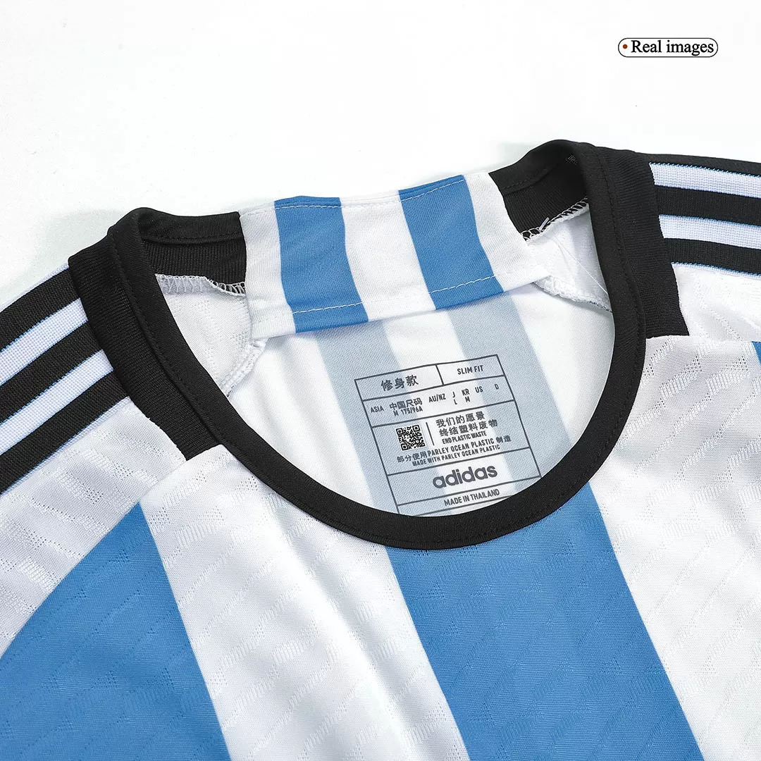 Argentina Soccer Jersey Three Stars Jersey Champion Edition Home Custom World  Cup Jersey 2022