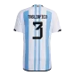 Authentic TAGLIAFICO #3 Argentina 3 Stars Home Soccer Jersey 2022 - soccerdealshop