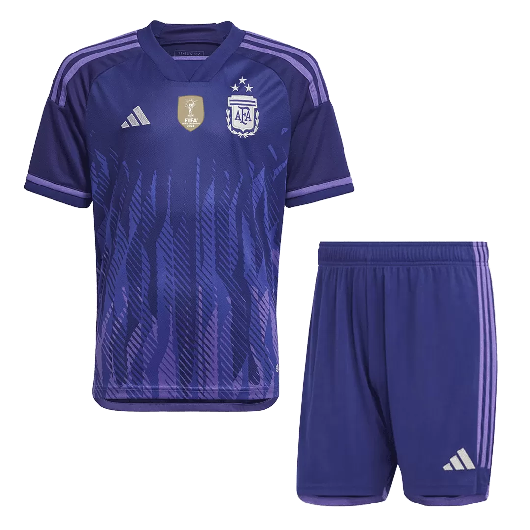 Adidas Argentina Away Jersey 2022 World Cup Kit L / 3 Stars Champions