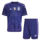 Kid's Argentina 3 Stars Away Soccer Jersey Kit(Jersey+Shorts) 2022 - soccerdealshop