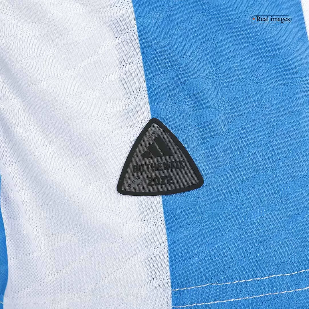 Authentic Champions Argentina 3 Stars Home Soccer Jersey 2022