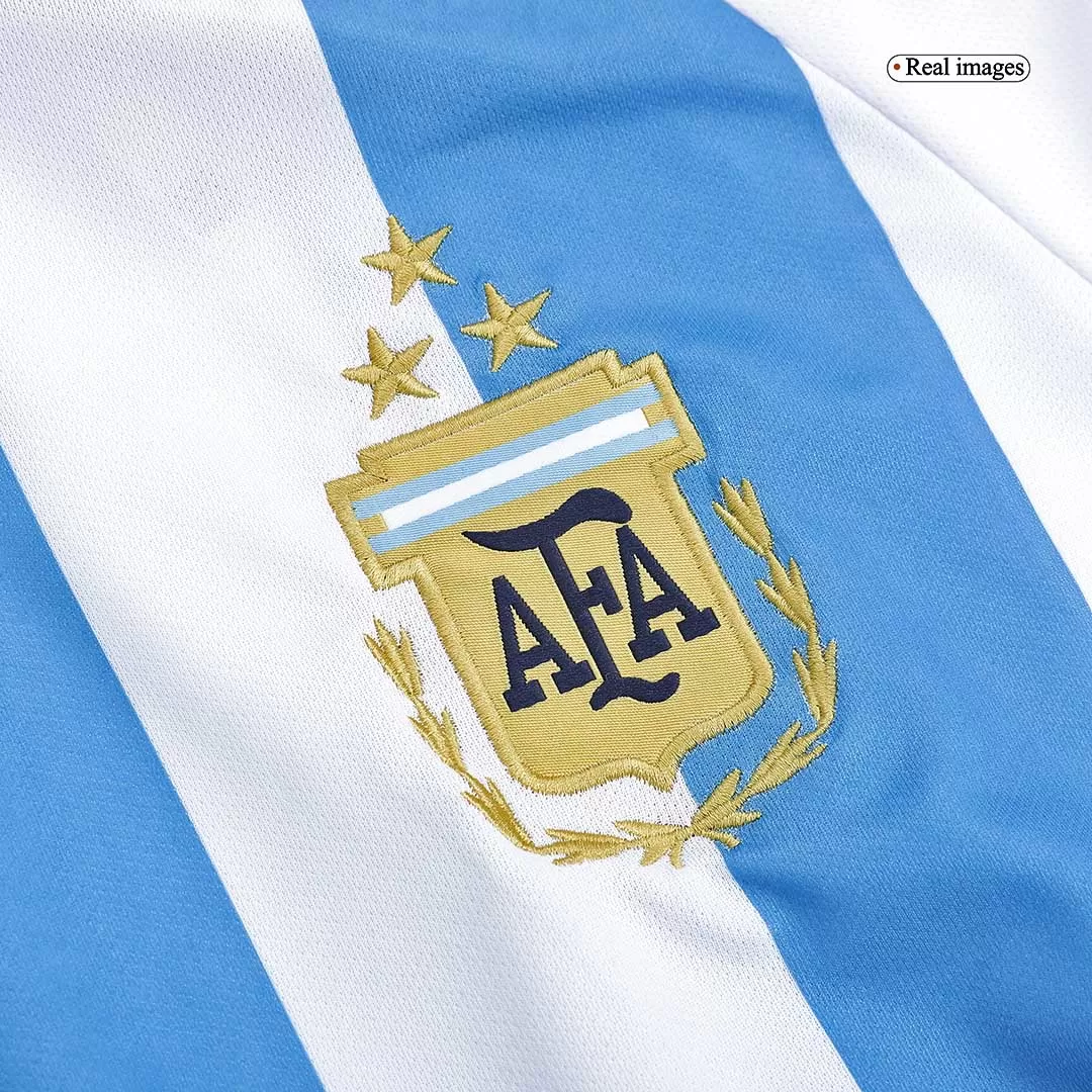 SignMESSI #10 Argentina Jersey 2022 Authentic Home -THREE STARS