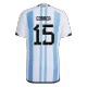 Authentic CORREA #15 Argentina 3 Stars Home Soccer Jersey 2022 - soccerdeal