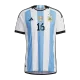 Authentic T. ALMADA #16 Argentina 3 Stars Home Soccer Jersey 2022 - soccerdeal