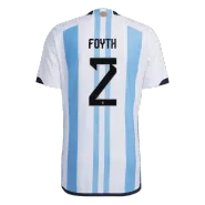 Authentic FOYTH #2 Argentina 3 Stars Home Soccer Jersey 2022 - soccerdealshop