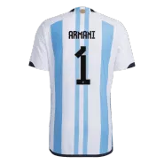 Authentic ARMANI #1 Argentina 3 Stars Home Soccer Jersey 2022 - soccerdealshop