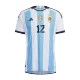 Authentic RULLI #12 Argentina 3 Stars Home Soccer Jersey 2022 - soccerdeal
