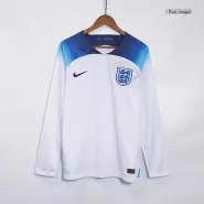 England Home Long Sleeve Soccer Jersey 2022 - soccerdealshop