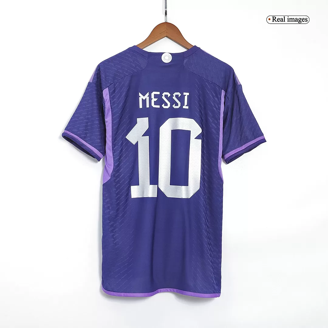 Kids Argentina Messi Jersey Purple Away Jersey 3-stars 2023 