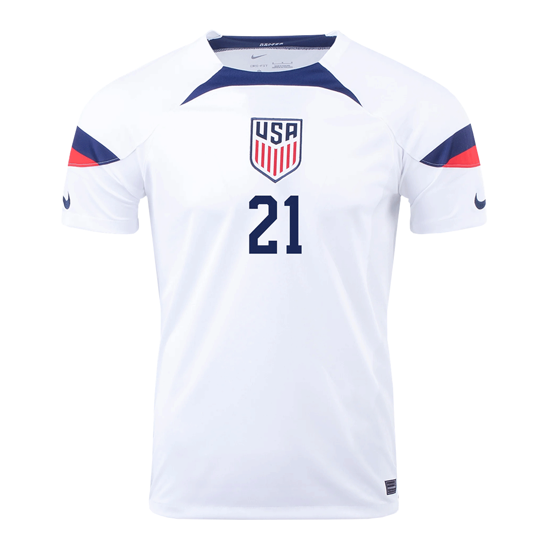 WEAH #21 USA Home Soccer Jersey 2022 - soccerdeal