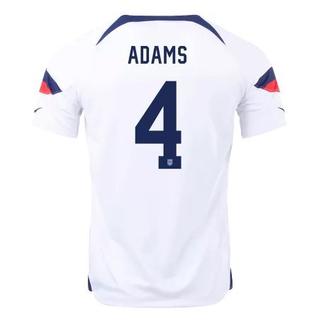ADAMS #4 USA Home Soccer Jersey 2022 - soccerdeal