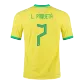 L. PAQUETÁ #7 Brazil Home Soccer Jersey 2022 - soccerdealshop