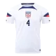 ADAMS #4 USA Home Soccer Jersey 2022 - soccerdeal