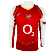 Retro 2004/05 Arsenal Home Long Sleeve Soccer Jersey - soccerdealshop