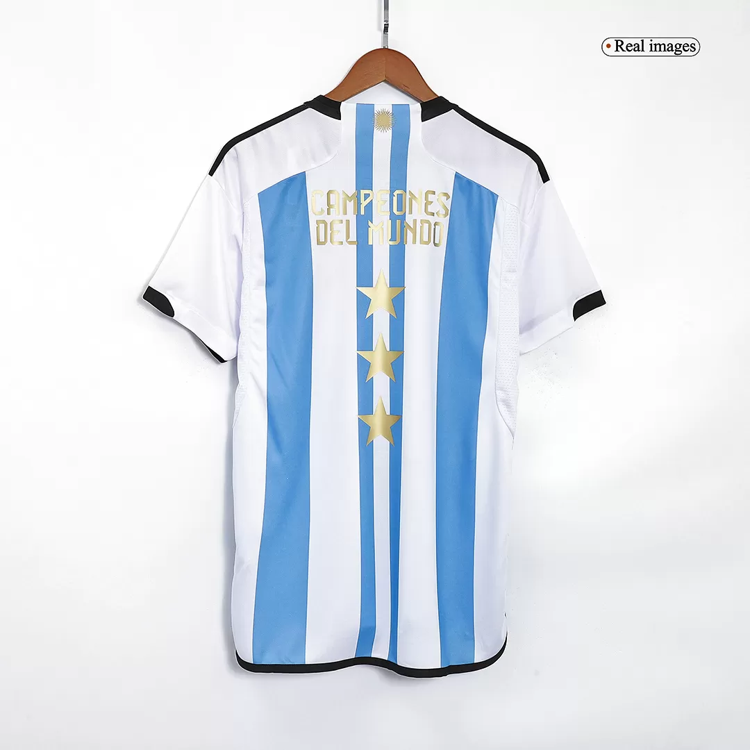 ARGENTINA SOCCER JERSEY 3 STARS CAMPEONES DEL MUNDO - NEW