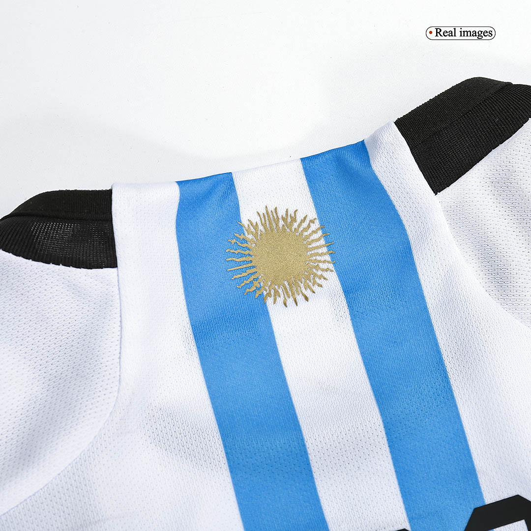 MESSI #10 Argentina 3 Stars Home Soccer Jersey 2022 - soccerdeal
