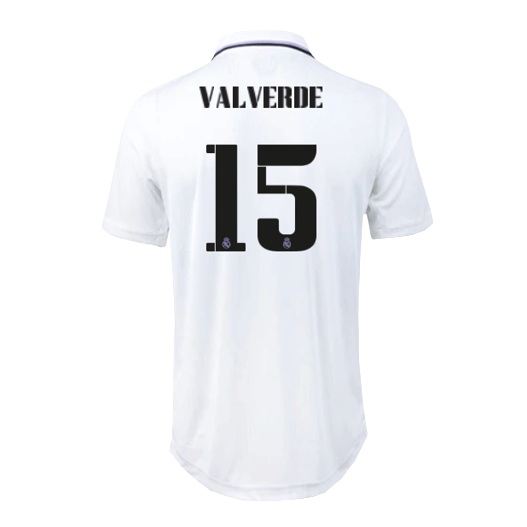 Authentic VALVERDE #15 Real Madrid Home Soccer Jersey 2022/23