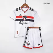 Kid's Adidas Sao Paulo FC Home Soccer Jersey Kit(Jersey+Shorts) 2022/23 - soccerdealshop