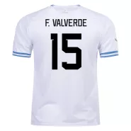 F. VALVERDE #15 Uruguay Away Soccer Jersey 2022 - soccerdealshop
