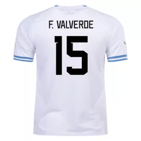 F. VALVERDE #15 Uruguay Away Soccer Jersey 2022 - soccerdeal