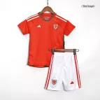 Kid's Wales Home Soccer Jersey Kit(Jersey+Shorts) 2022 - soccerdealshop