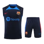 Barcelona Sleeveless Training Kit (Top+Shorts) 2022/23 - soccerdealshop