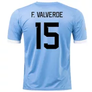 F. VALVERDE #15 Uruguay Home Soccer Jersey 2022 - soccerdealshop