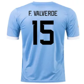 F. VALVERDE #15 Uruguay Home Soccer Jersey 2022 - soccerdeal