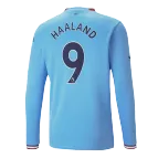 HAALAND #9 Manchester City Home Long Sleeve Soccer Jersey 2022/23 - soccerdealshop