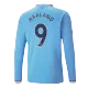 HAALAND #9 Manchester City Home Long Sleeve Soccer Jersey 2022/23 - soccerdeal