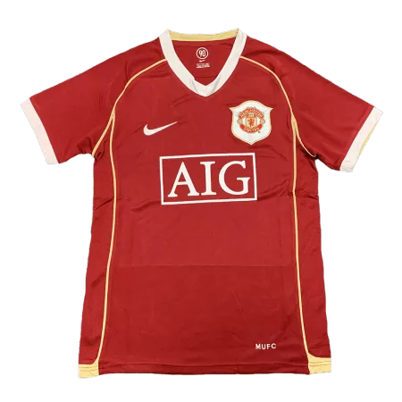 Retro 2006/07 Manchester United Home Soccer Jersey - soccerdeal