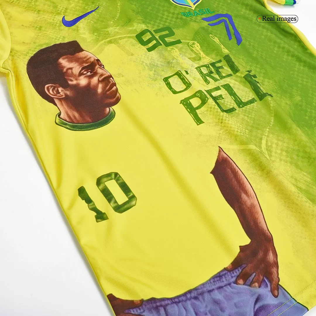 Brazil PELÉ 2022 Commemorative Blue Men Soccer Jersey - Zorrojersey-  Professional Custom Soccer Jersey Online Store