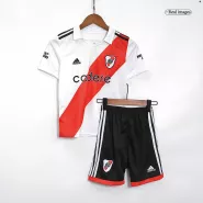 Kid's River Plate Home Soccer Jersey Kit(Jersey+Shorts) 2022/23 - soccerdealshop