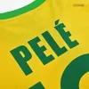 Retro PELÉ #10 1970 Brazil Home Soccer Jersey - Soccerdeal