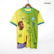 Brazil PELÉ 10 Commemorative Home Soccer Jersey 2022 - soccerdealshop