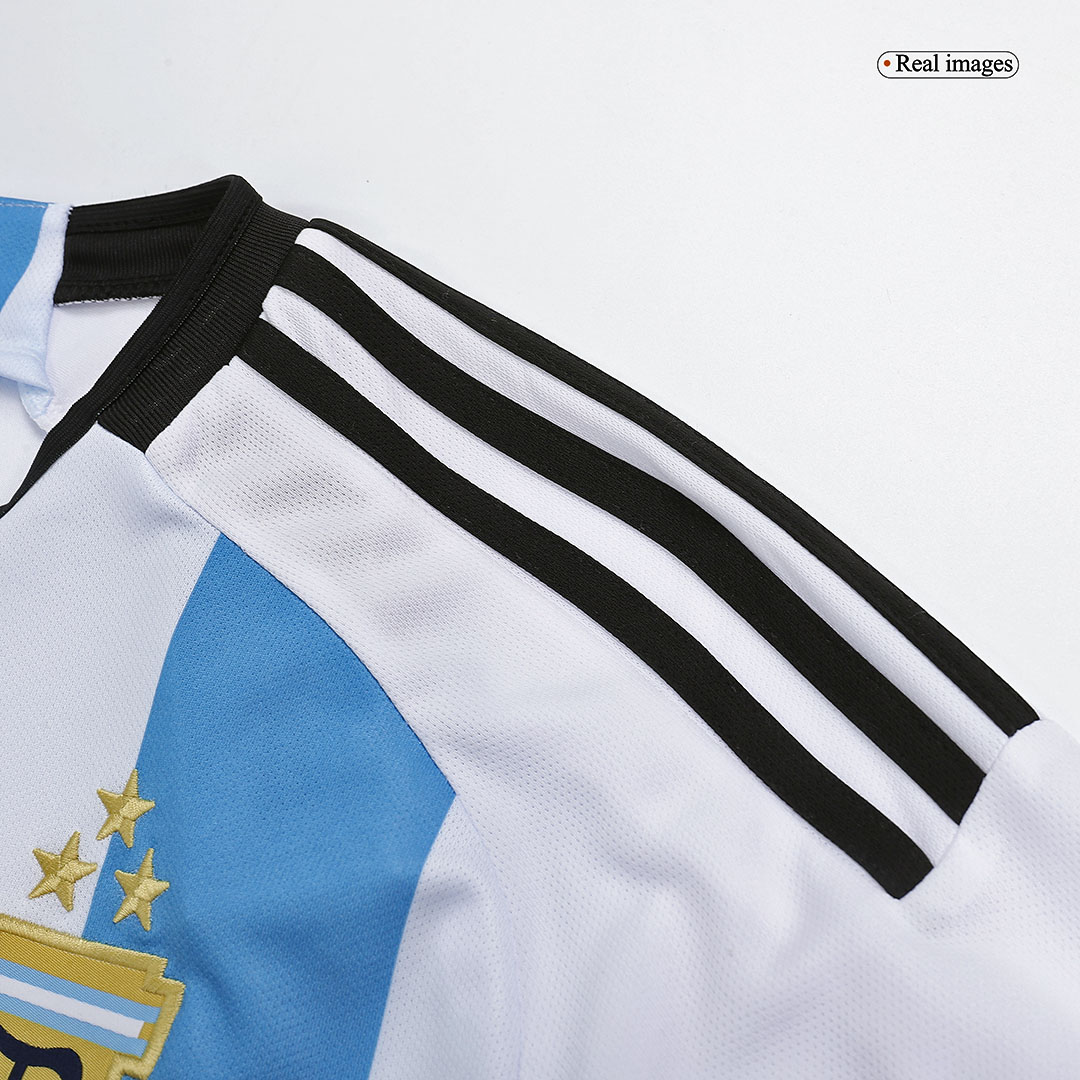 Argentina 3 Stars Home Long Sleeve Soccer Jersey 2022 - soccerdeal