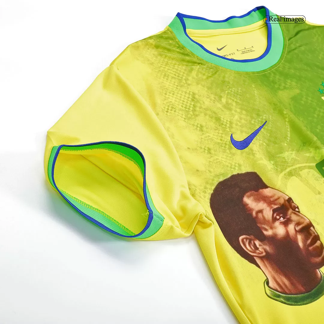 Brazil Jersey PELÉ #10 Home Soccer Jersey 1970