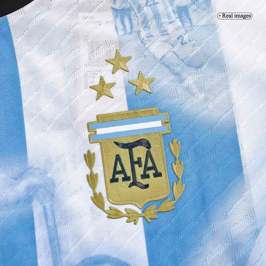 SignMESSI #10 Argentina Jersey 2022 Authentic Home -THREE STARS