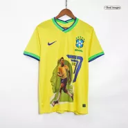 Brazil PELÉ Commemorative Home Soccer Jersey 2022 - soccerdealshop