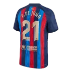 Authentic F. DE JONG #21 Barcelona Home Soccer Jersey 2022/23 - soccerdealshop
