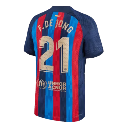 Authentic F. DE JONG #21 Barcelona Home Soccer Jersey 2022/23 - soccerdeal