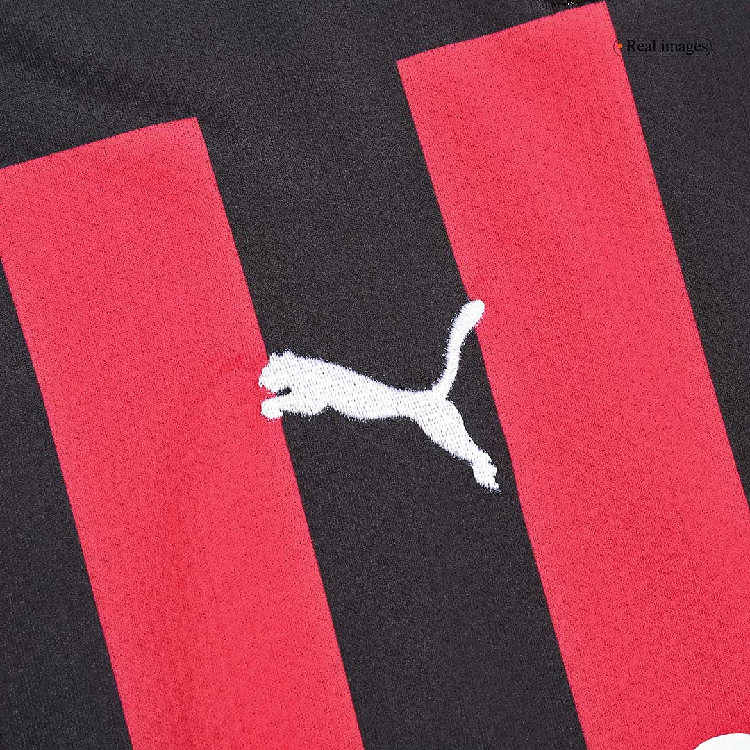 Kid's AC Milan Home Soccer Jersey Kit(Jersey+Shorts) 2022/23 - soccerdeal